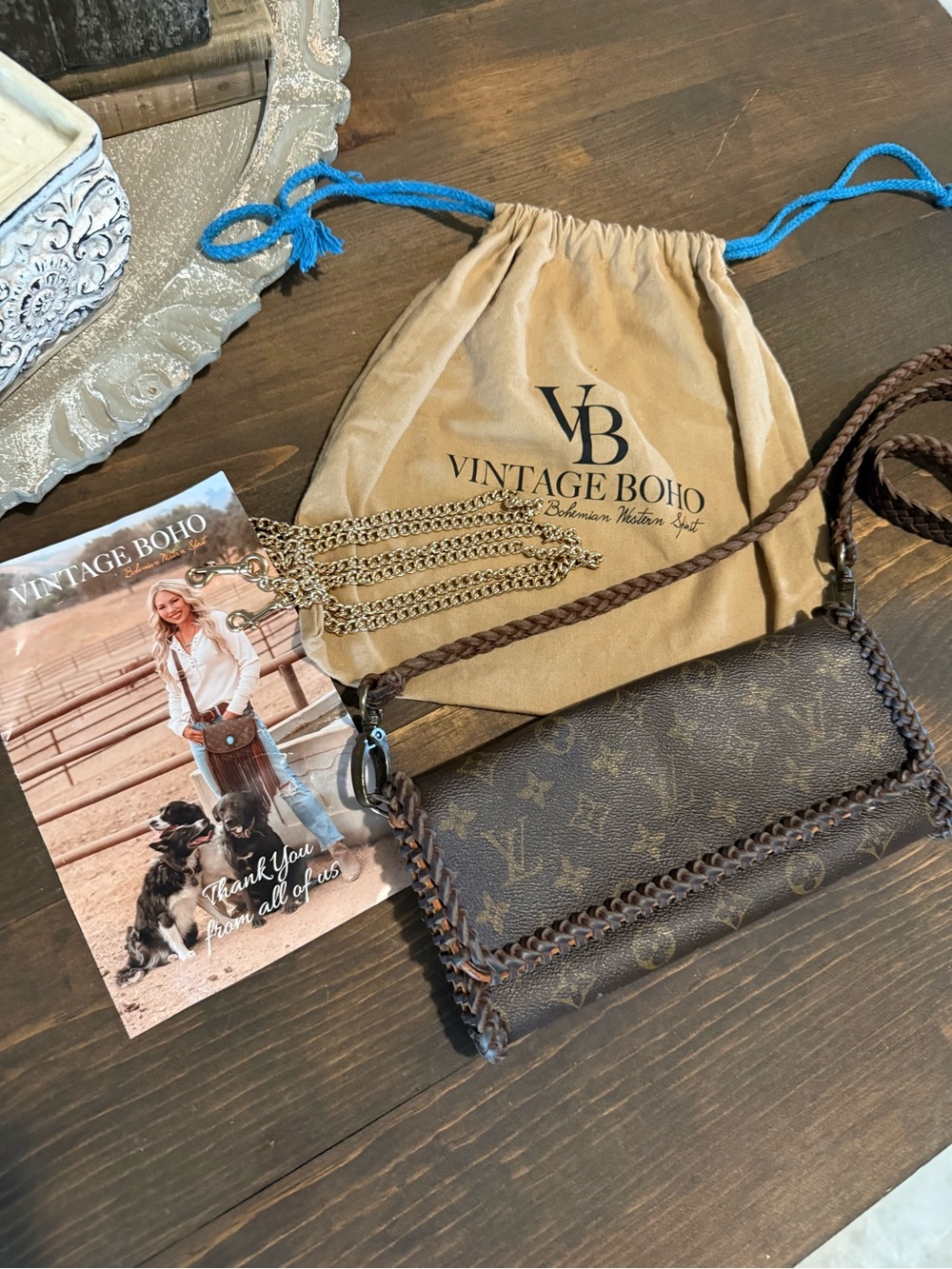 Vintage Boho Bags LV Crossbody Bag - Picture 7 of 12